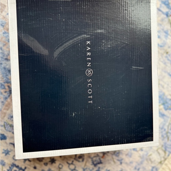 NIB Karen Scott Gray Knee-High Vegan Leather Women's Riding Boots - Picture 3 of 9